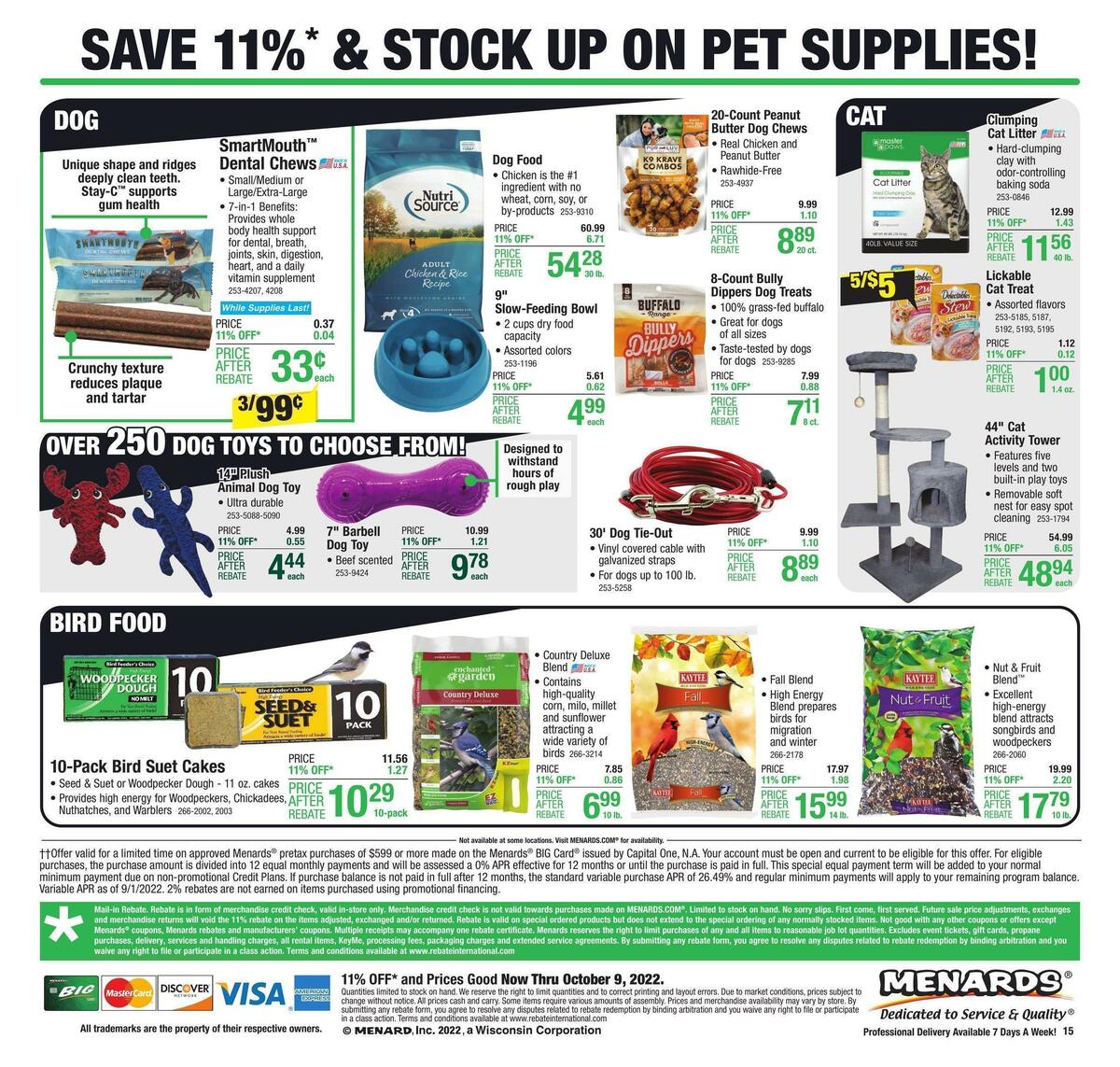 Menards Weekly Ad from September 28