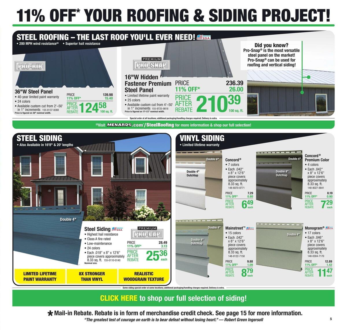 Menards Weekly Ad from September 28