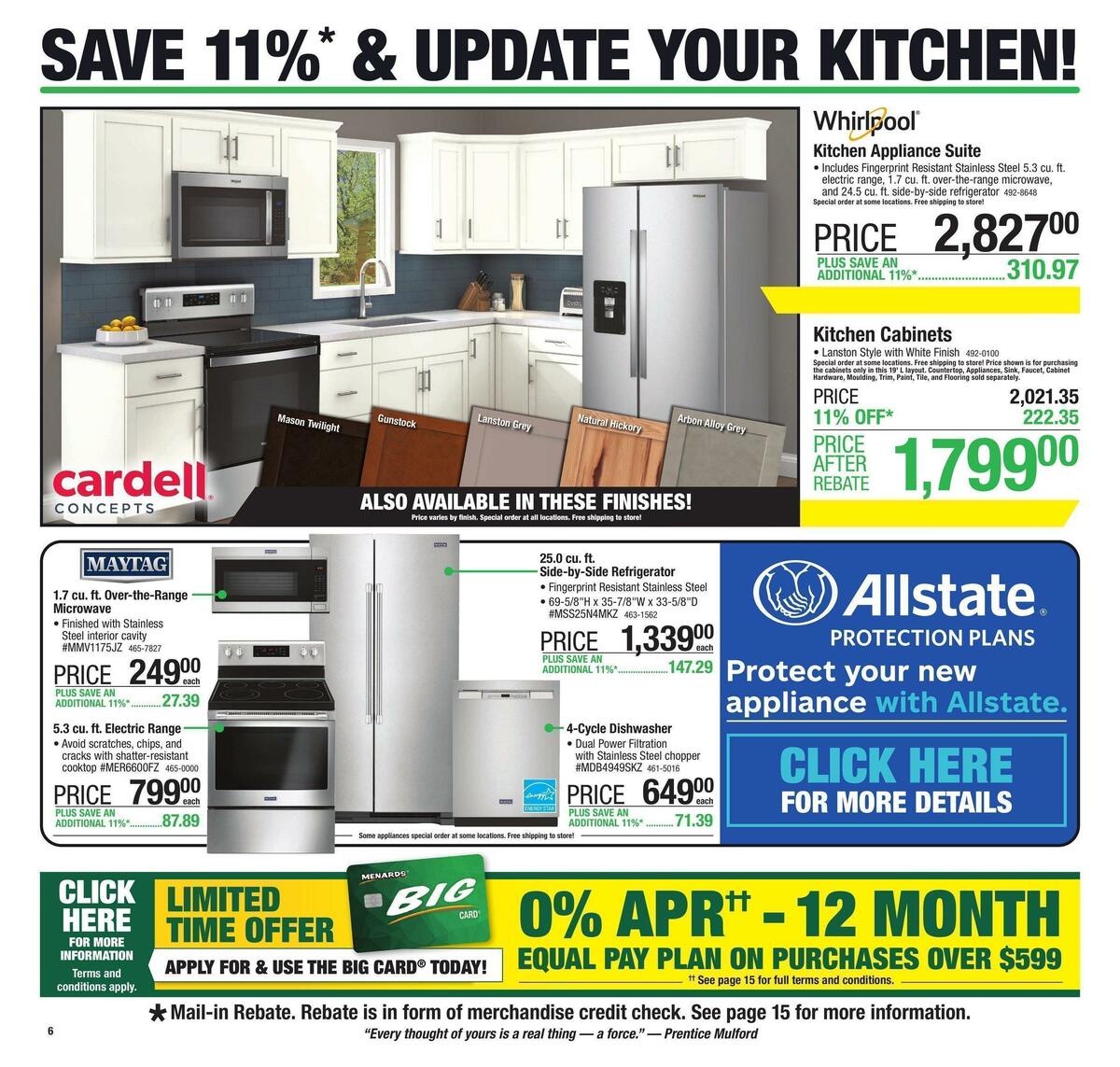 Menards Weekly Ad from September 28