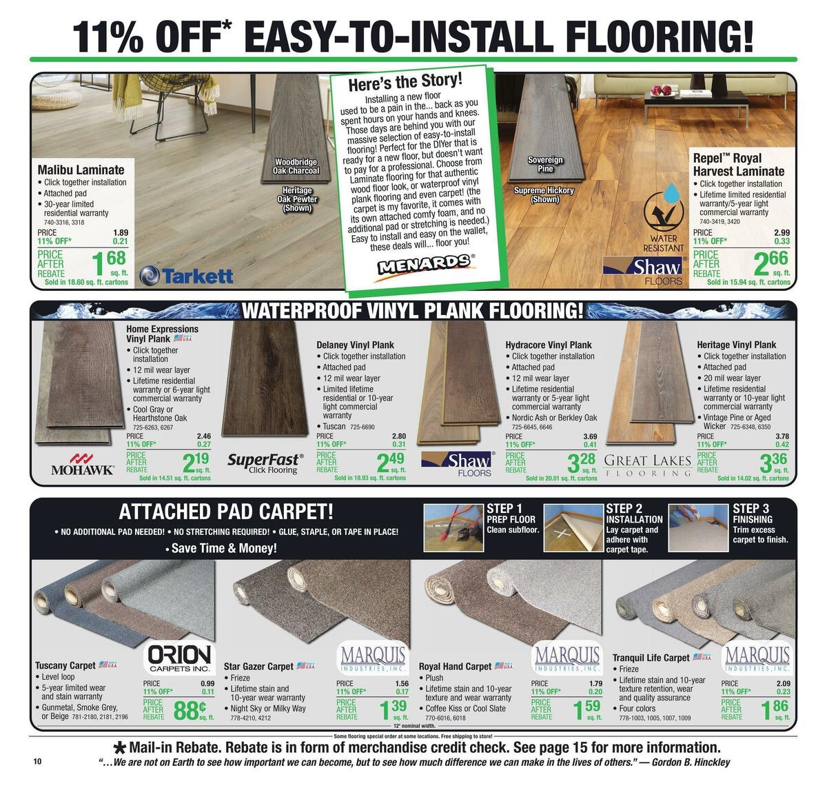 Menards Weekly Ad from October 5