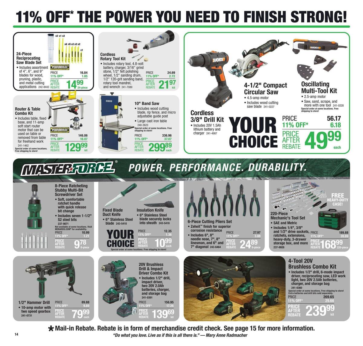 Menards Weekly Ad from October 5