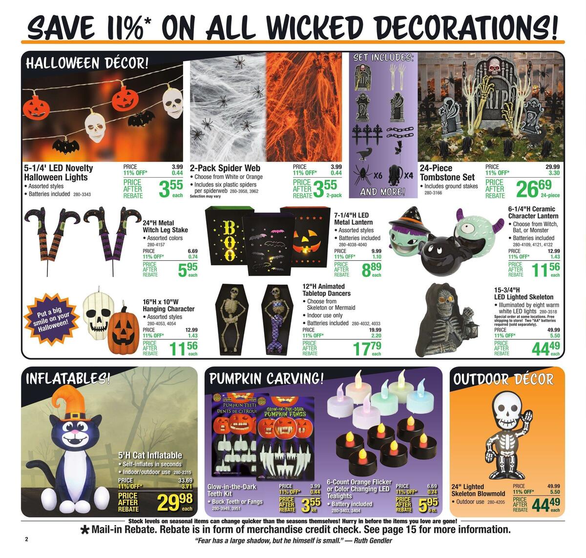 Menards Weekly Ad from October 5