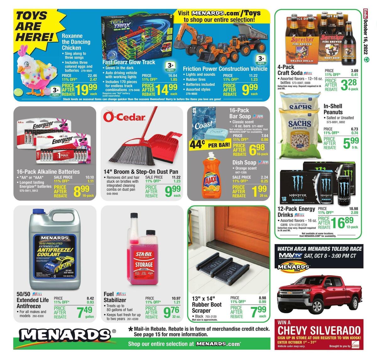 Menards Weekly Ad from October 5