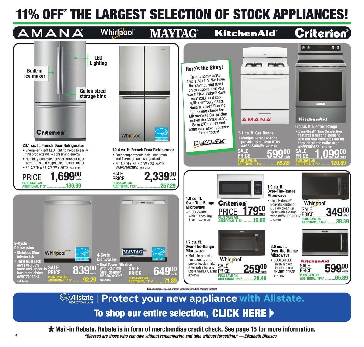Menards Weekly Ad from October 5