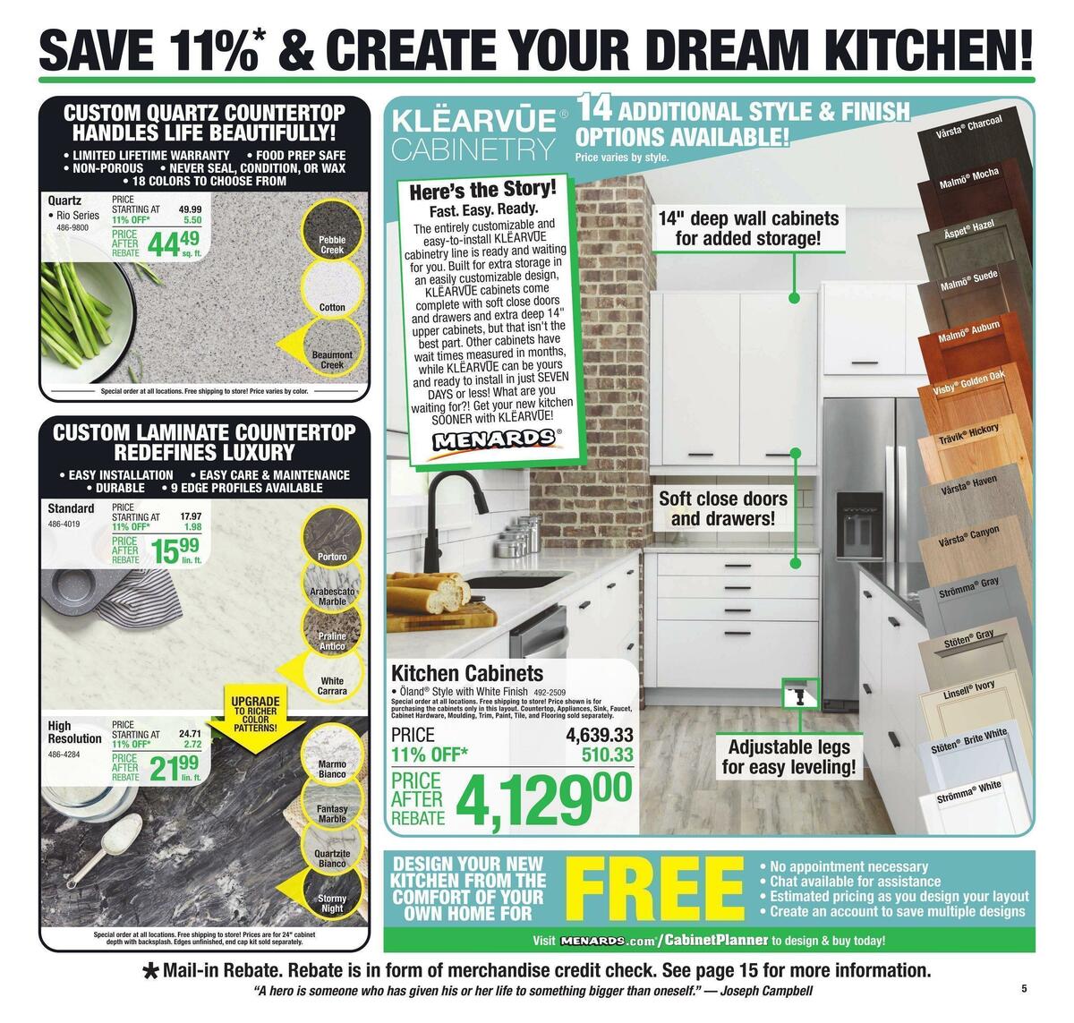 Menards Weekly Ad from October 5