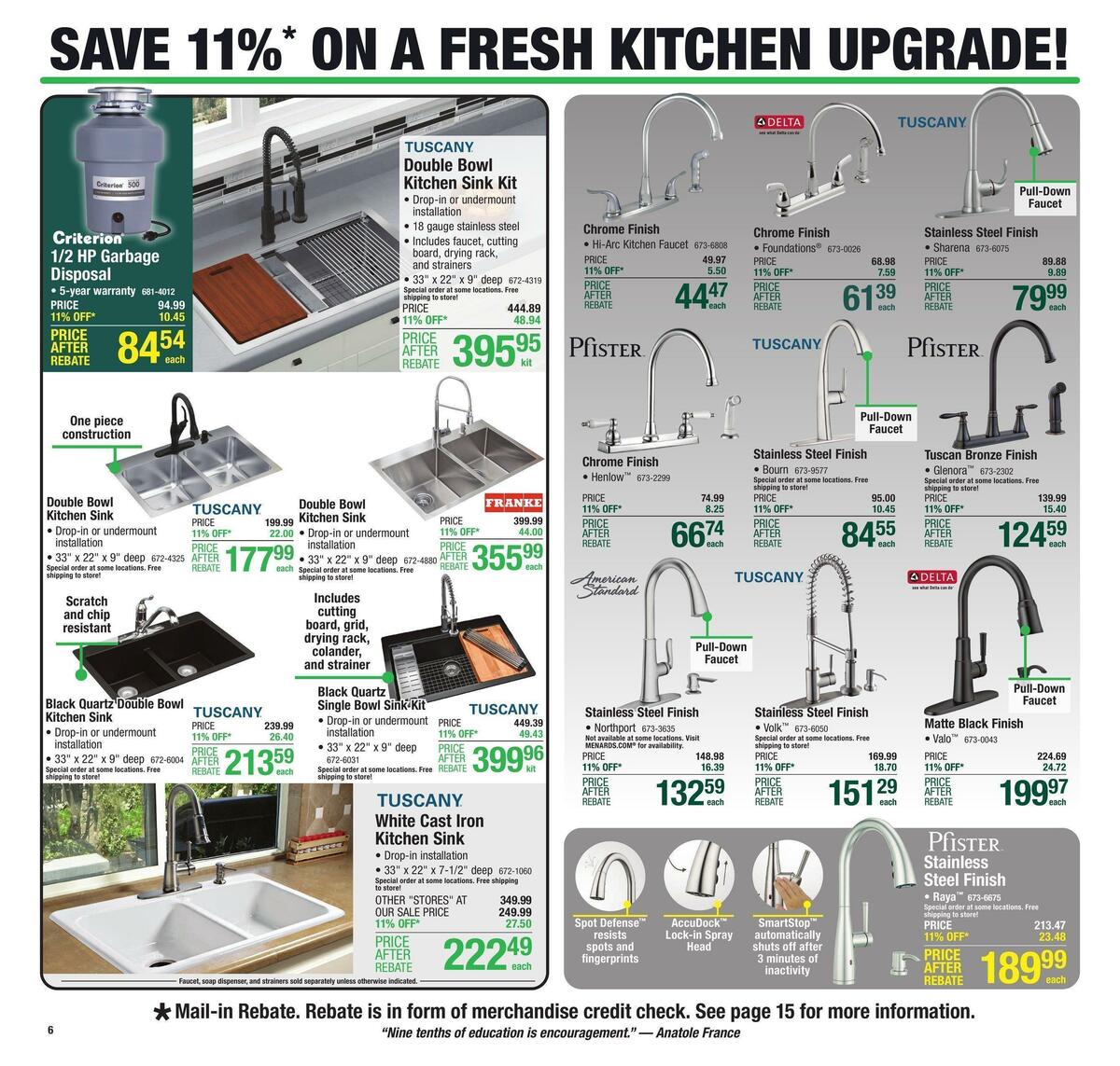 Menards Weekly Ad from October 5
