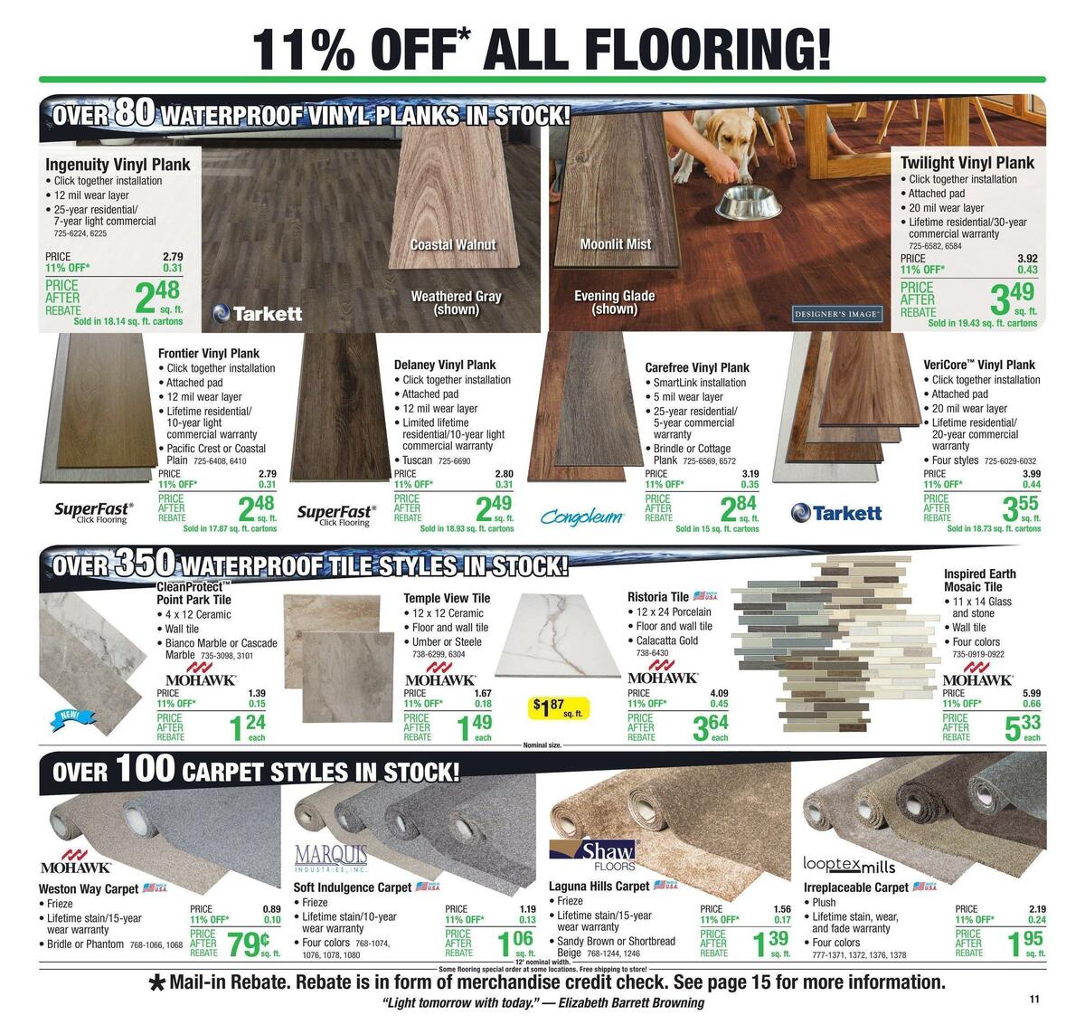 Menards Weekly Ad from October 12