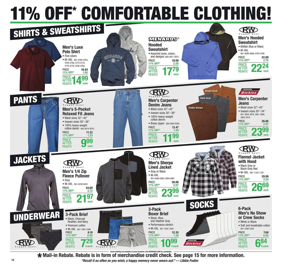 Menards Weekly Ad from October 12