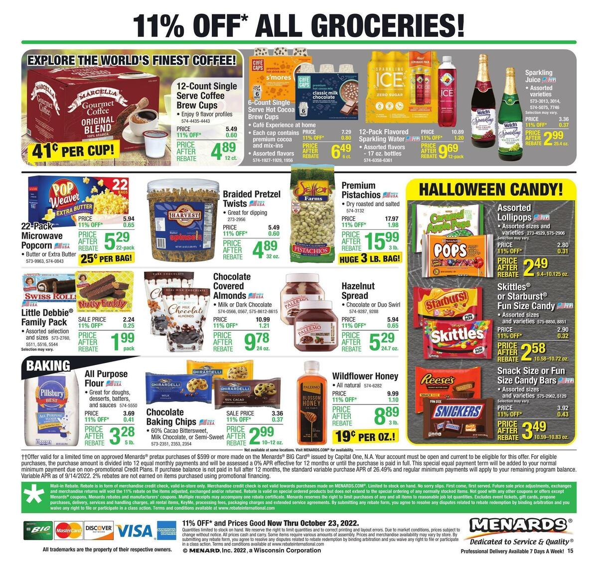 Menards Weekly Ad from October 12