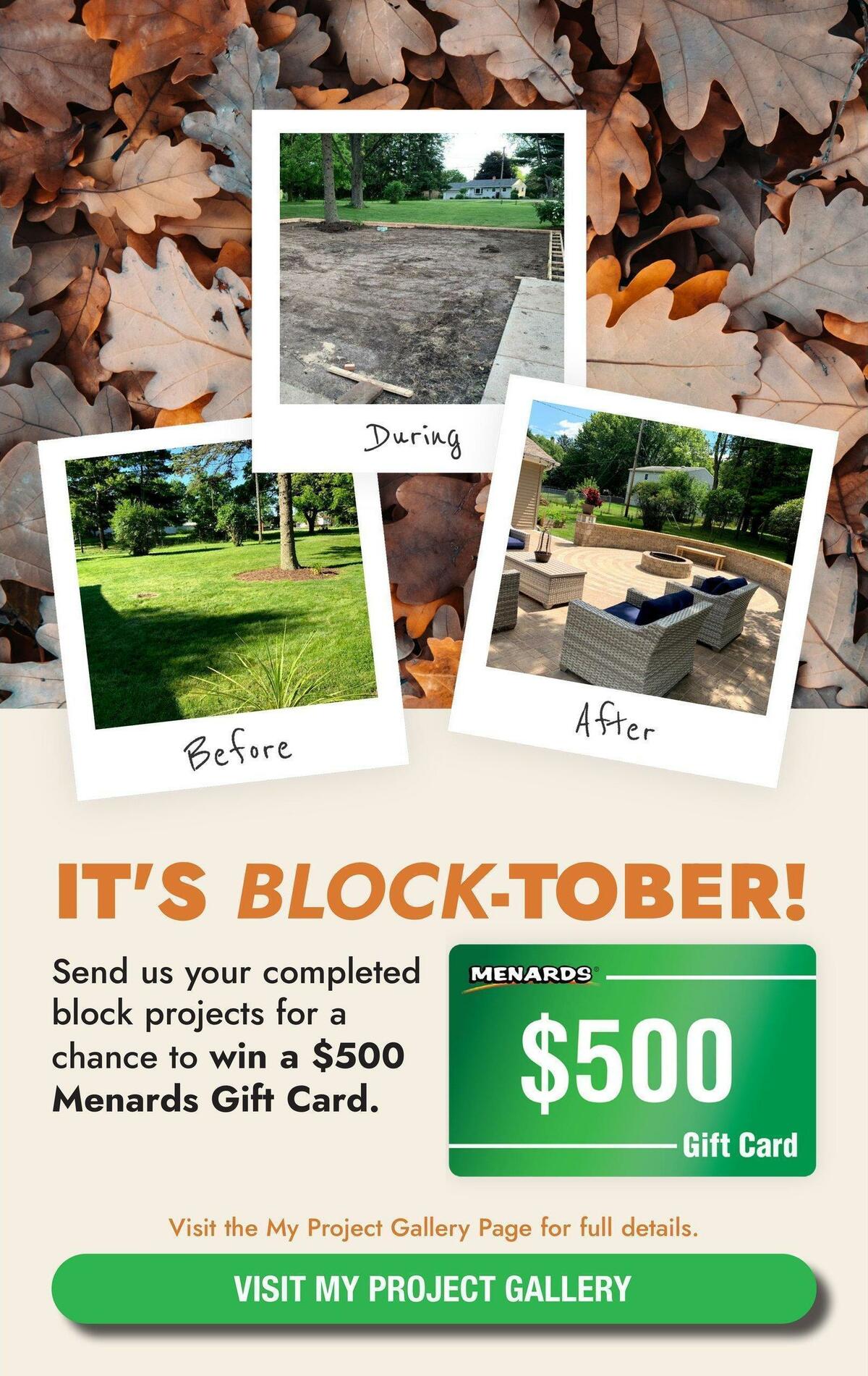 Menards Weekly Ad from October 12