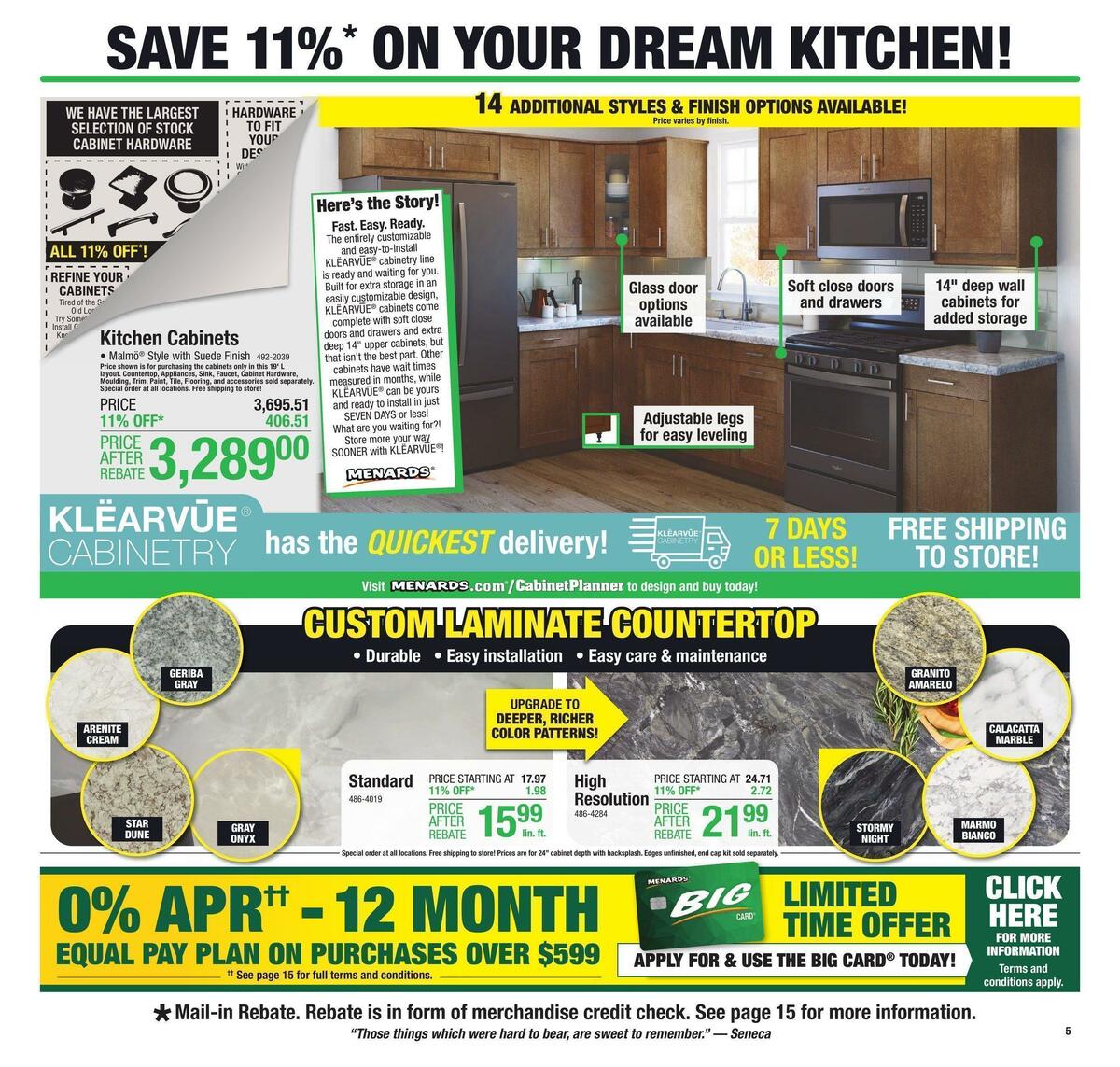 Menards Weekly Ad from October 12