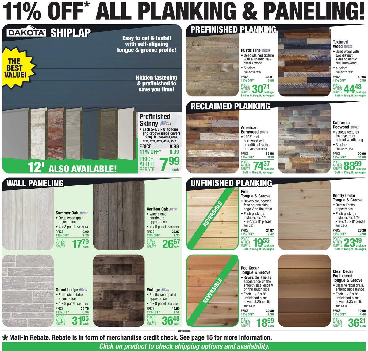 Menards Weekly Ad from October 12