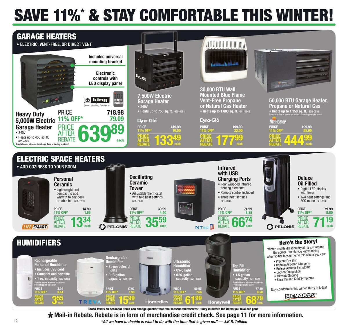 Menards Weekly Ad from October 26