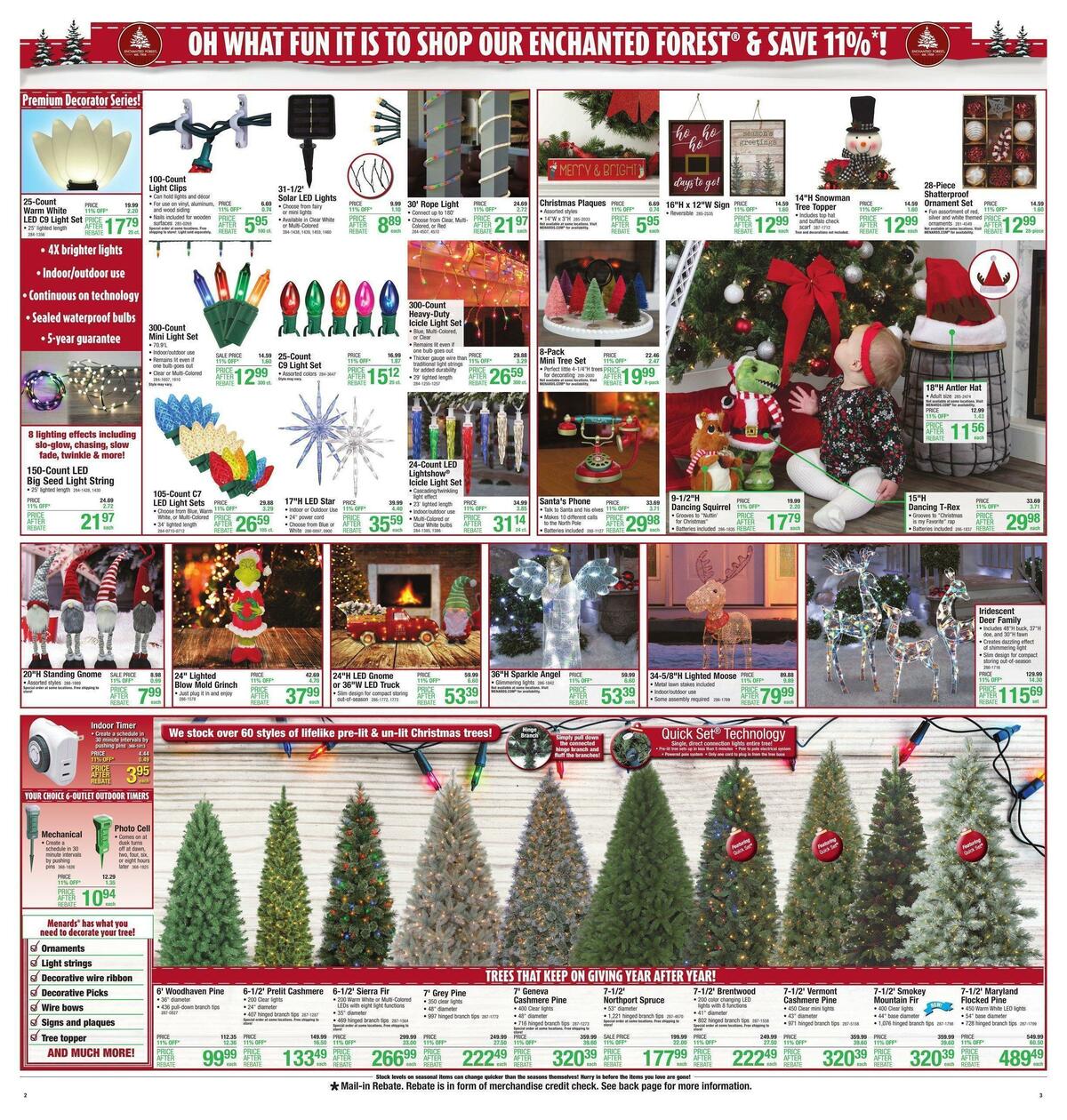 Menards Christmas Decor Weekly Ad from October 26