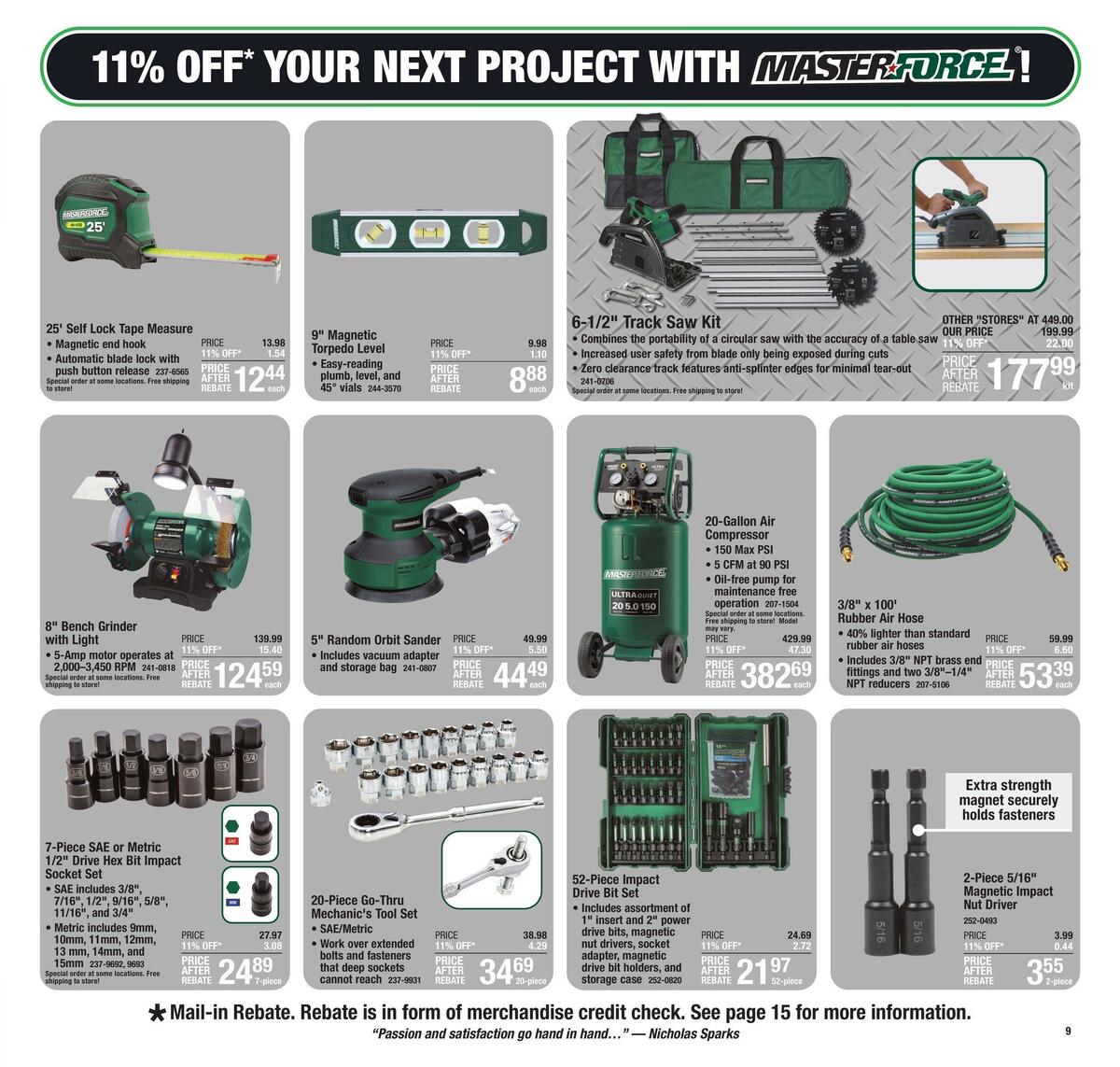 Menards Weekly Ad from November 2