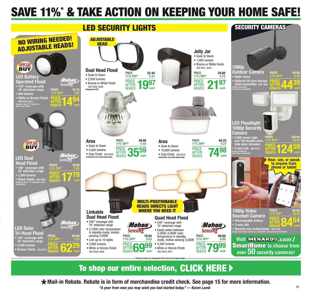 Menards Weekly Ad from November 2