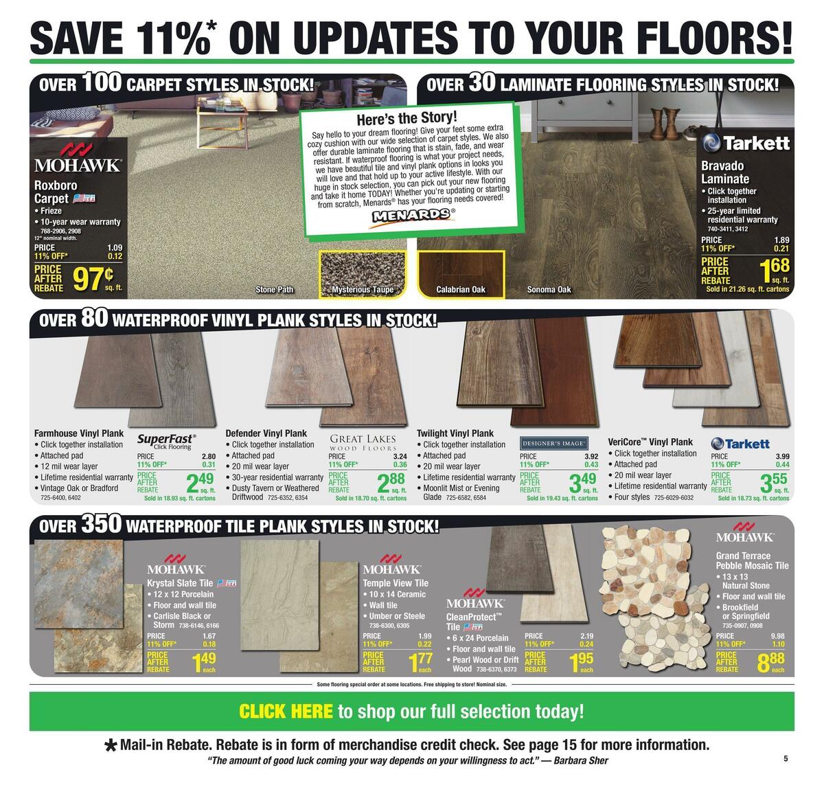 Menards Weekly Ad from November 2