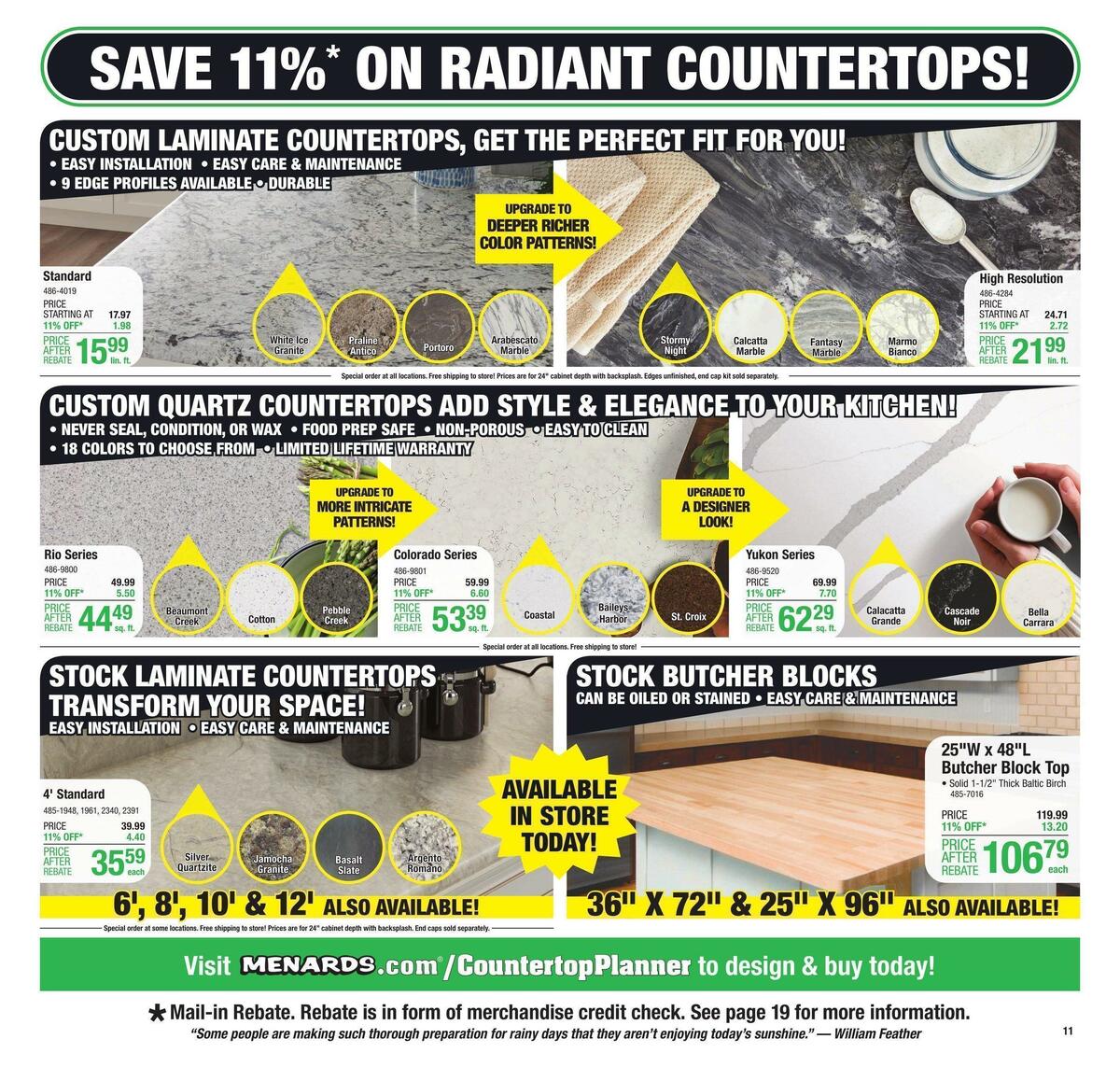 Menards Weekly Ad from November 9