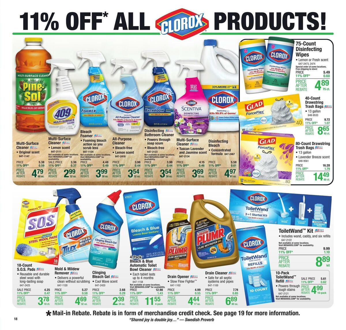 Menards Weekly Ad from November 9
