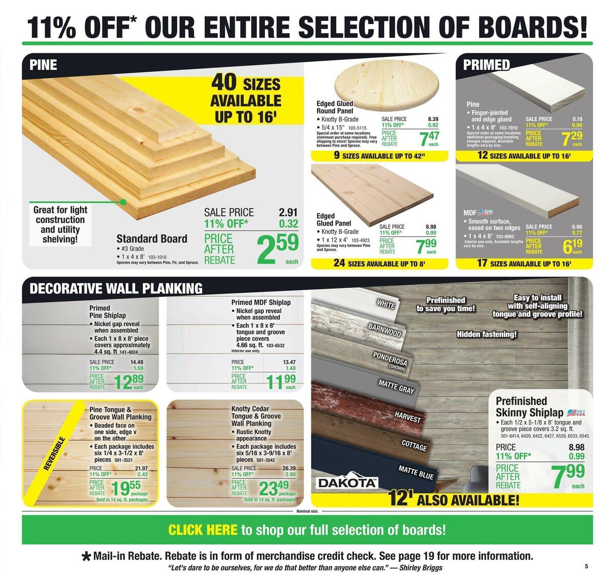 Menards Weekly Ad from November 9