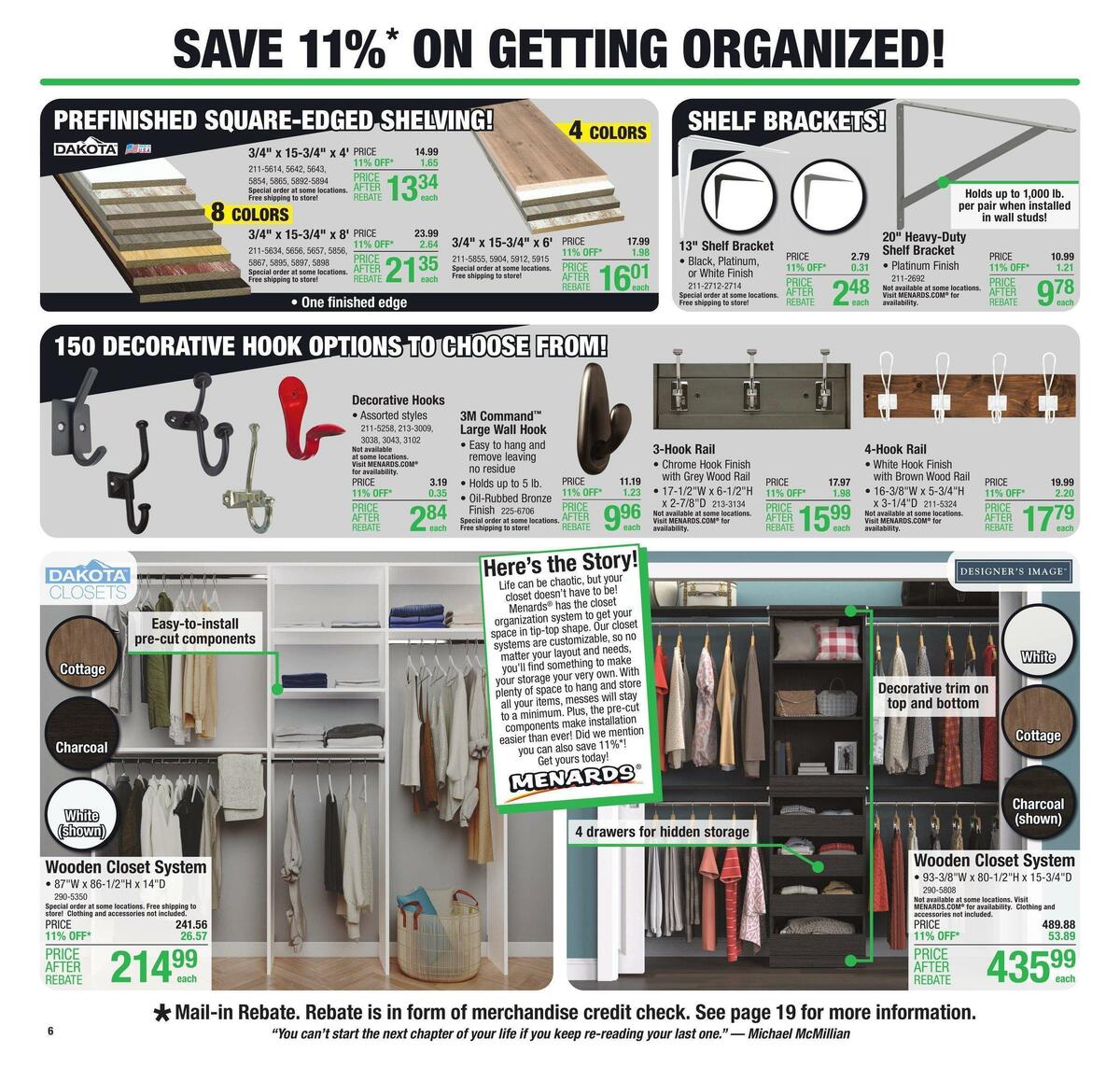 Menards Weekly Ad from November 9