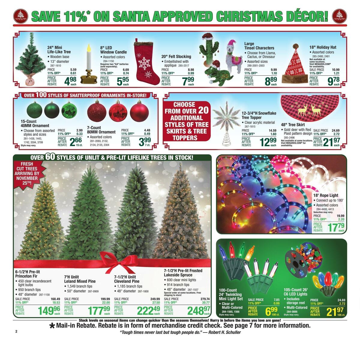 Menards Weekly Ad from November 16