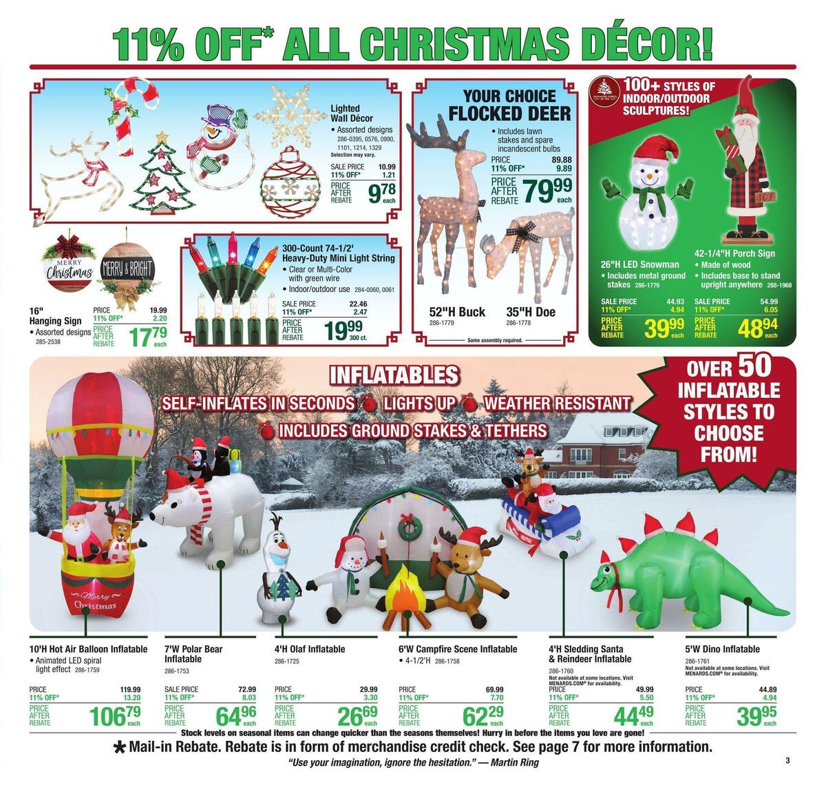 Menards Weekly Ad from November 16
