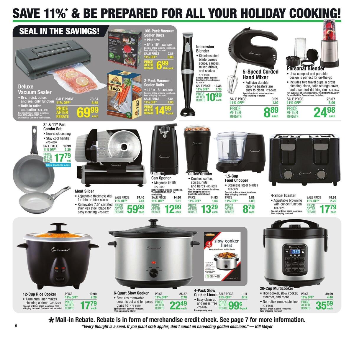 Menards Weekly Ad from November 16