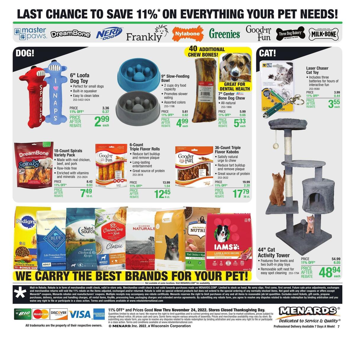 Menards Weekly Ad from November 16