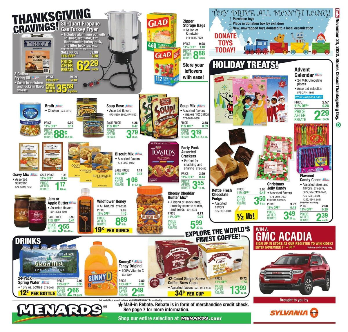 Menards Weekly Ad from November 16