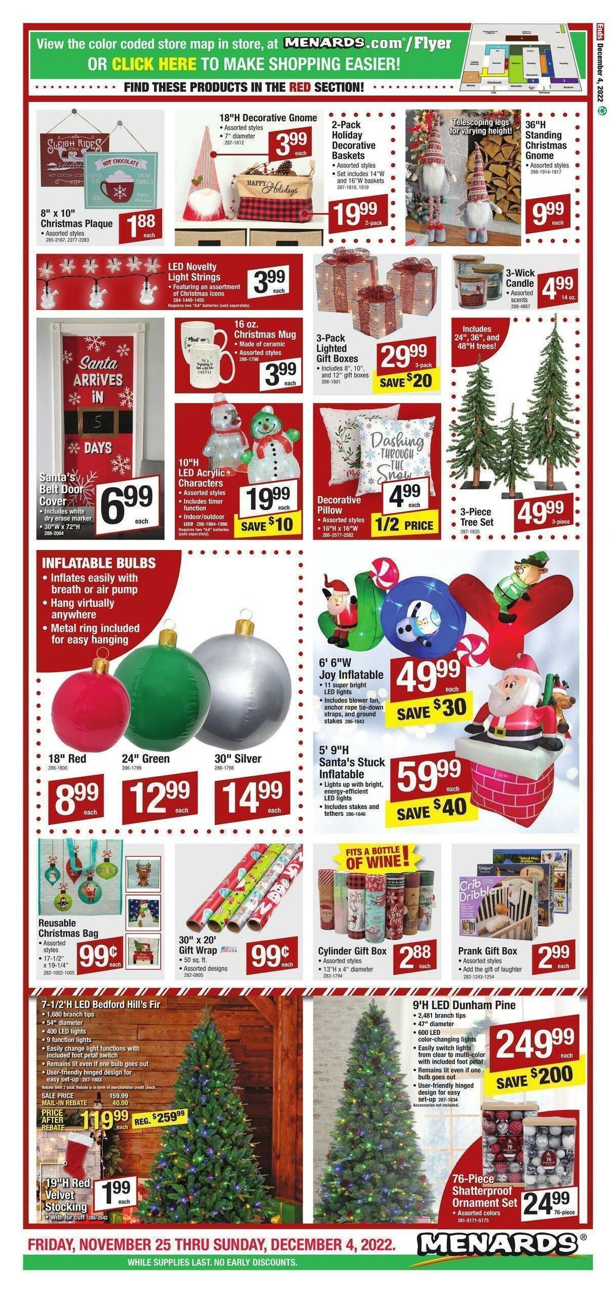 Menards Black Friday Sale Weekly Ad from November 25