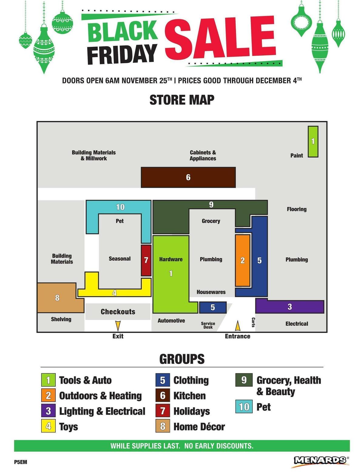 Menards Black Friday Sale Weekly Ad from November 25