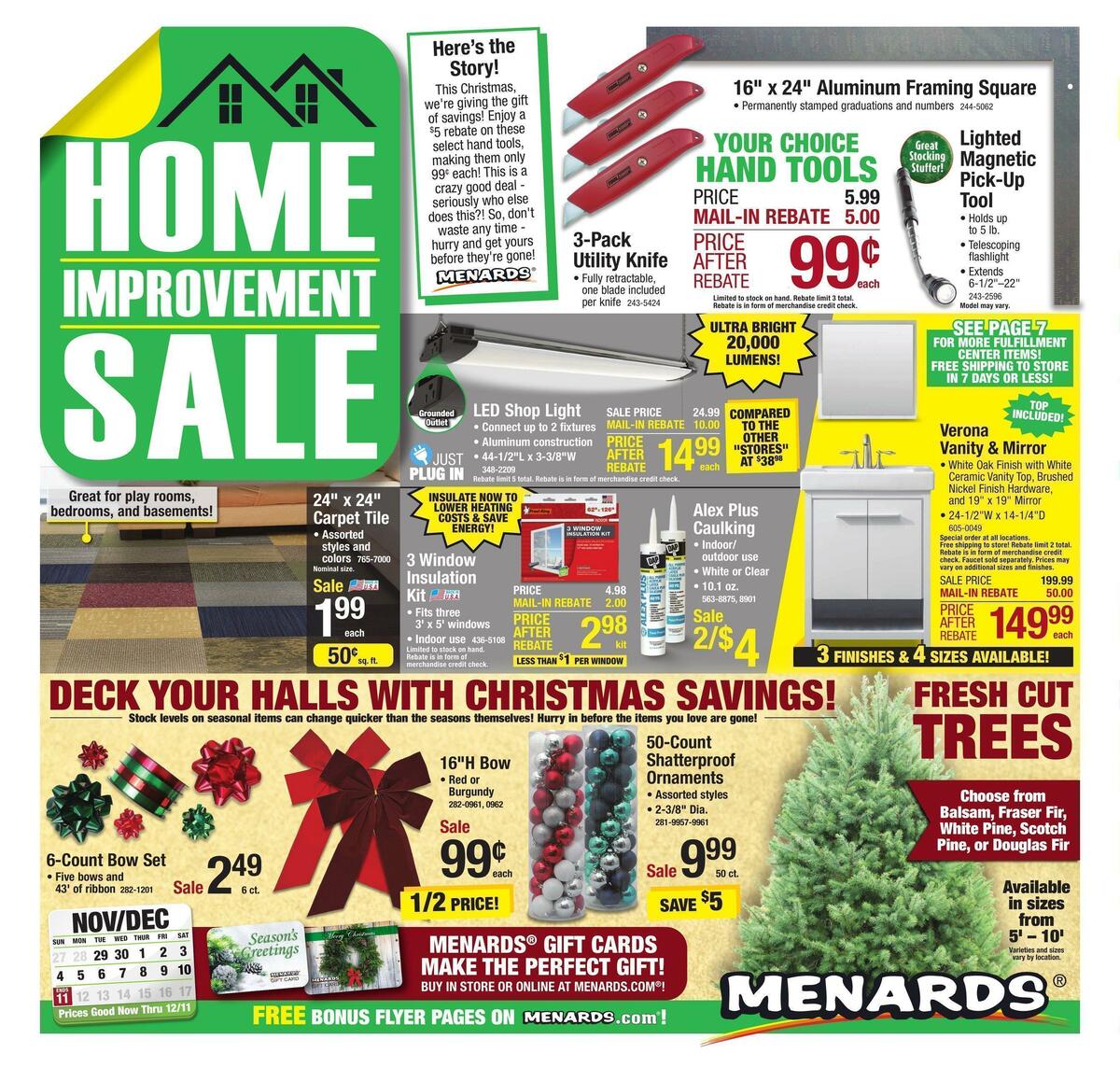 Menards Weekly Ad from November 29