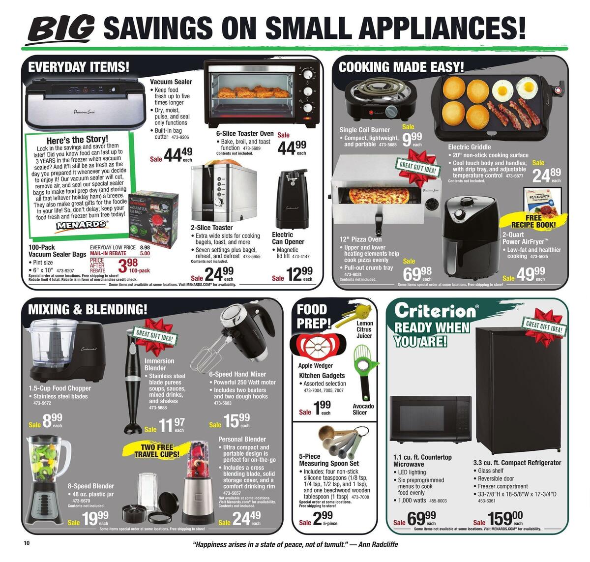 Menards Weekly Ad from December 6