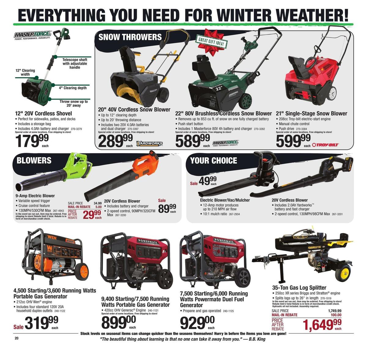 Menards Weekly Ad from December 6