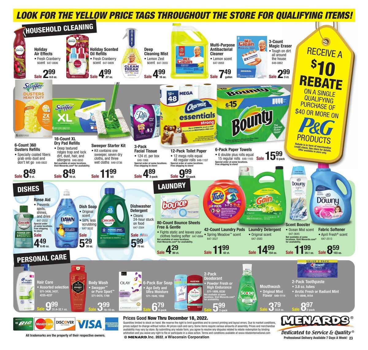 Menards Weekly Ad from December 6