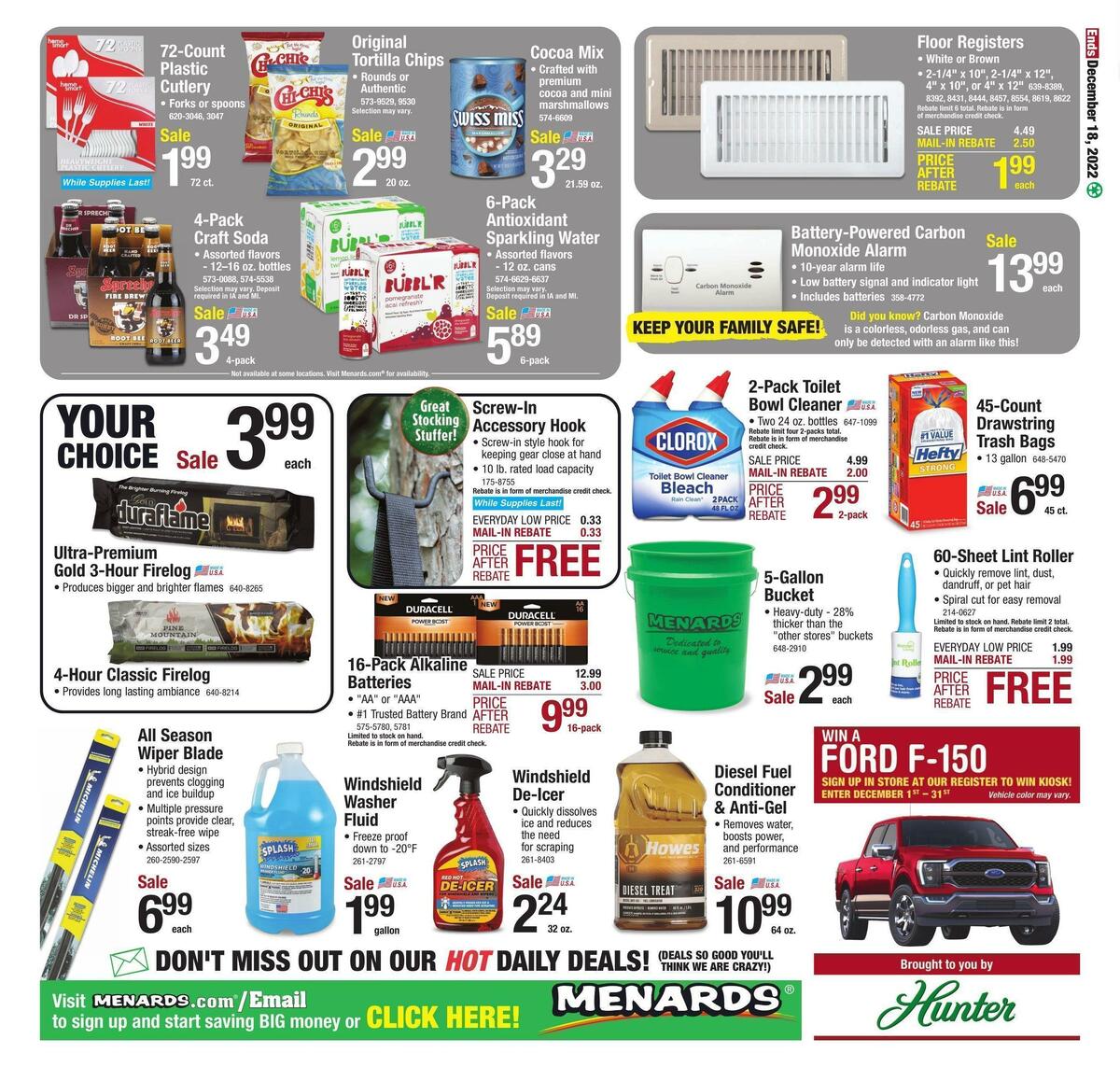 Menards Weekly Ad from December 6