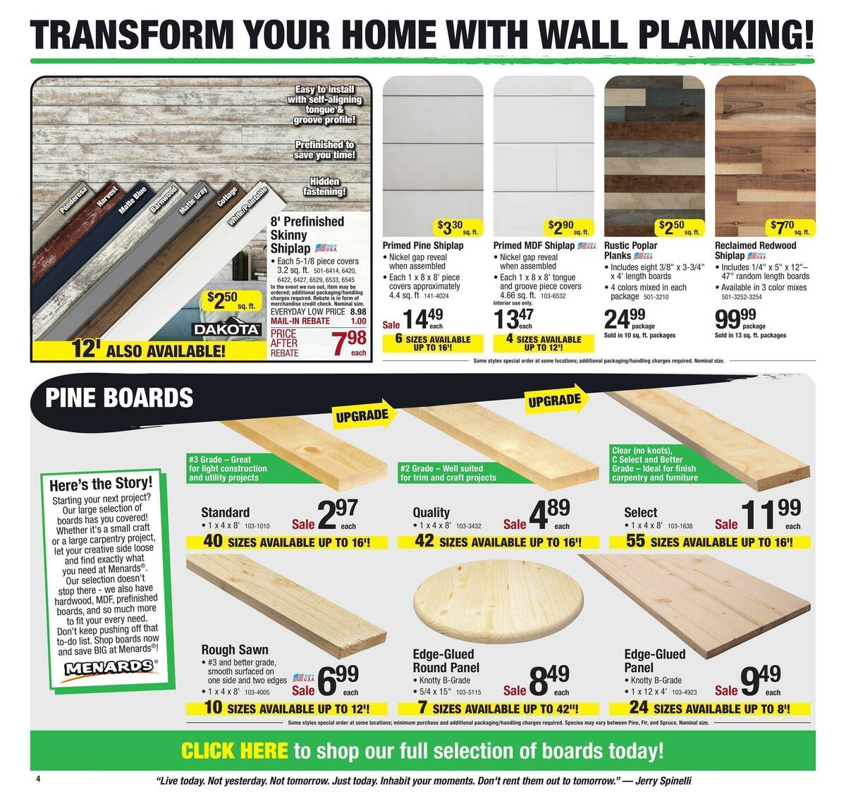 Menards Weekly Ad from December 6