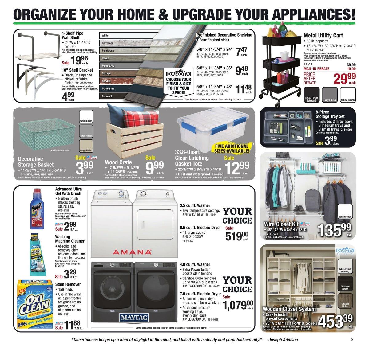 Menards Weekly Ad from December 6