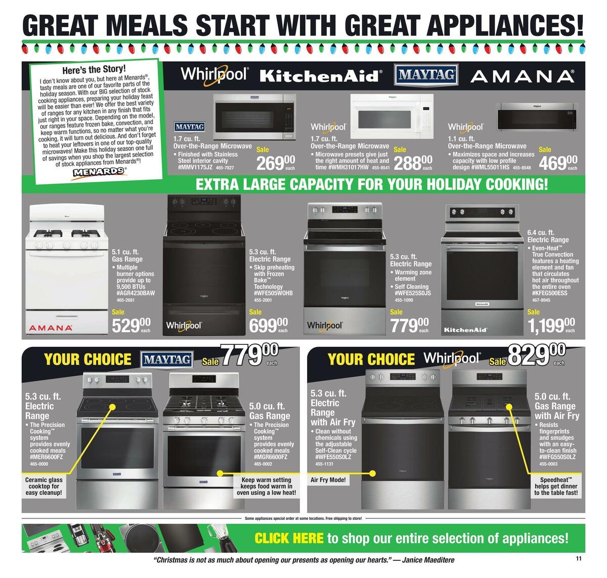 Menards Weekly Ad from December 13