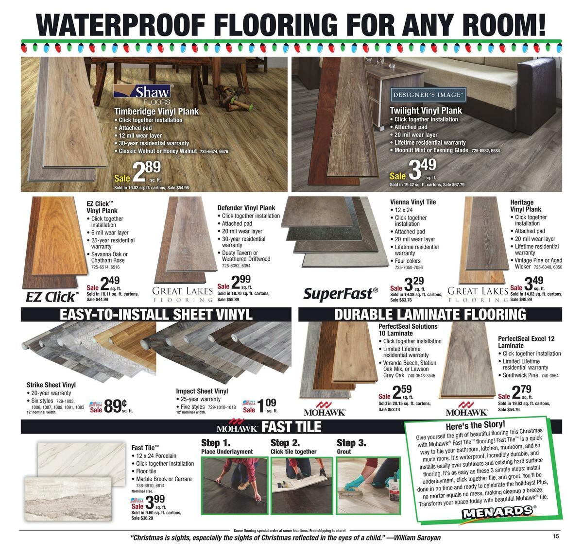 Menards Weekly Ad from December 13