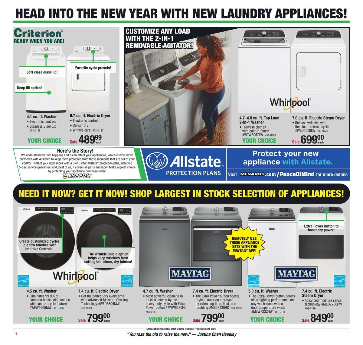 Menards Weekly Ad from December 25