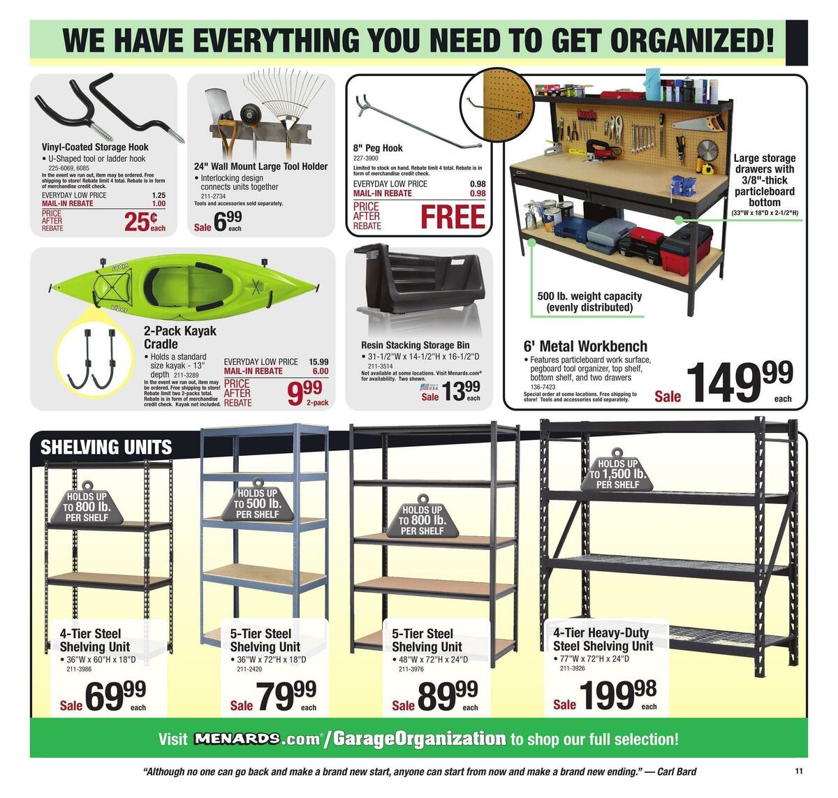 Menards Weekly Ad from December 25