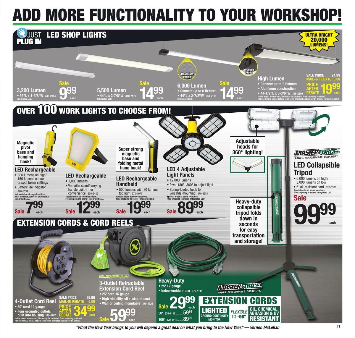 Menards Weekly Ad from December 25