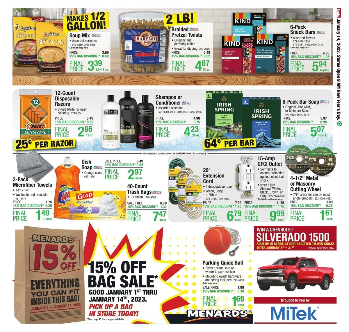 Menards Weekly Ad from January 1
