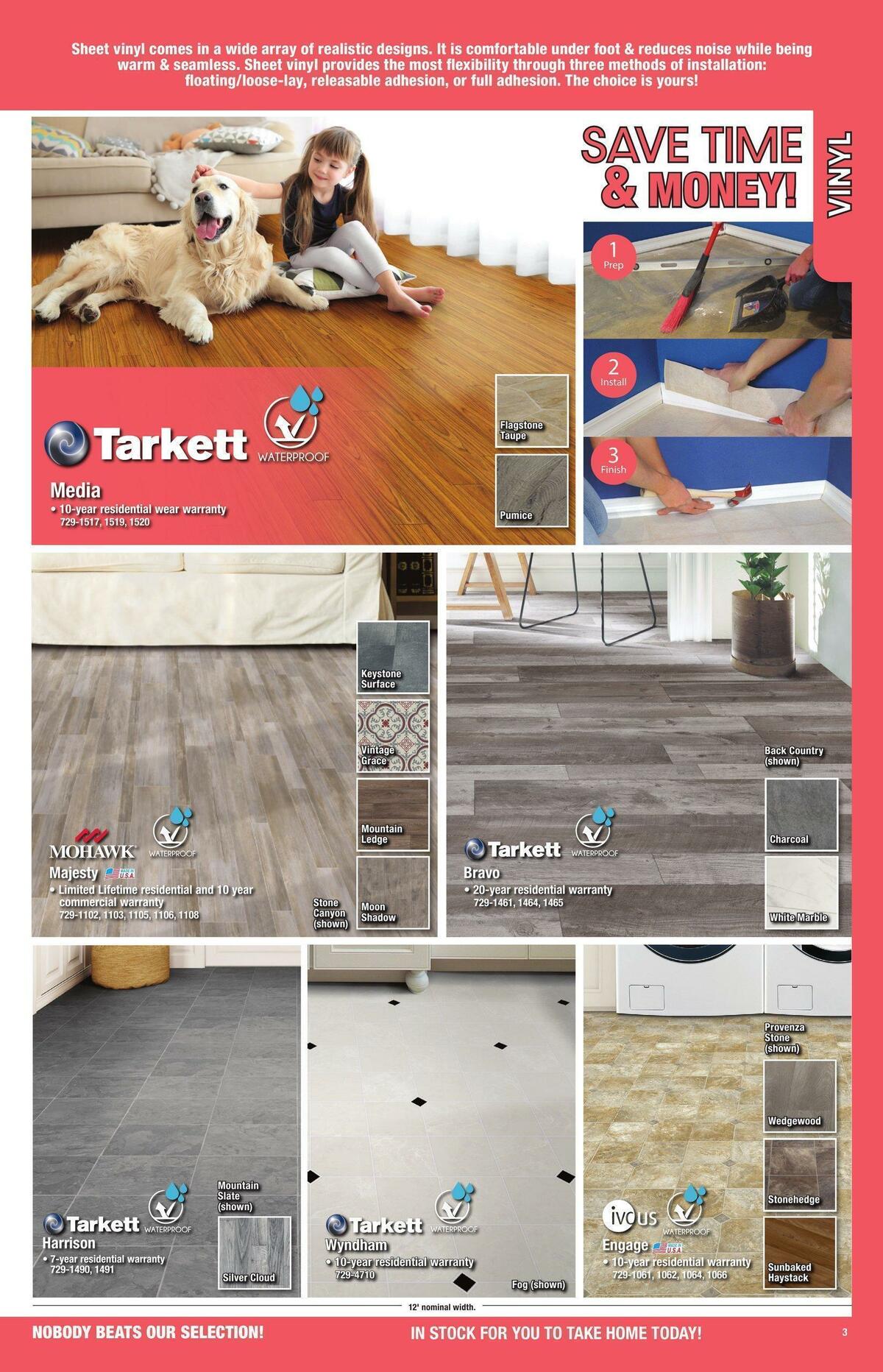 Menards Flooring Catalog Weekly Ad from November 1