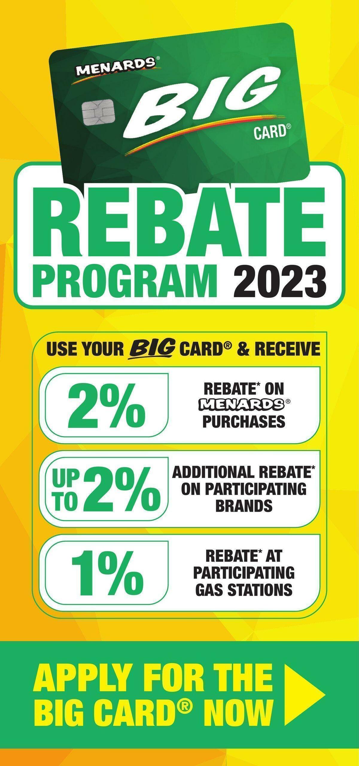 Menards Big Card Brochure Weekly Ad from January 2