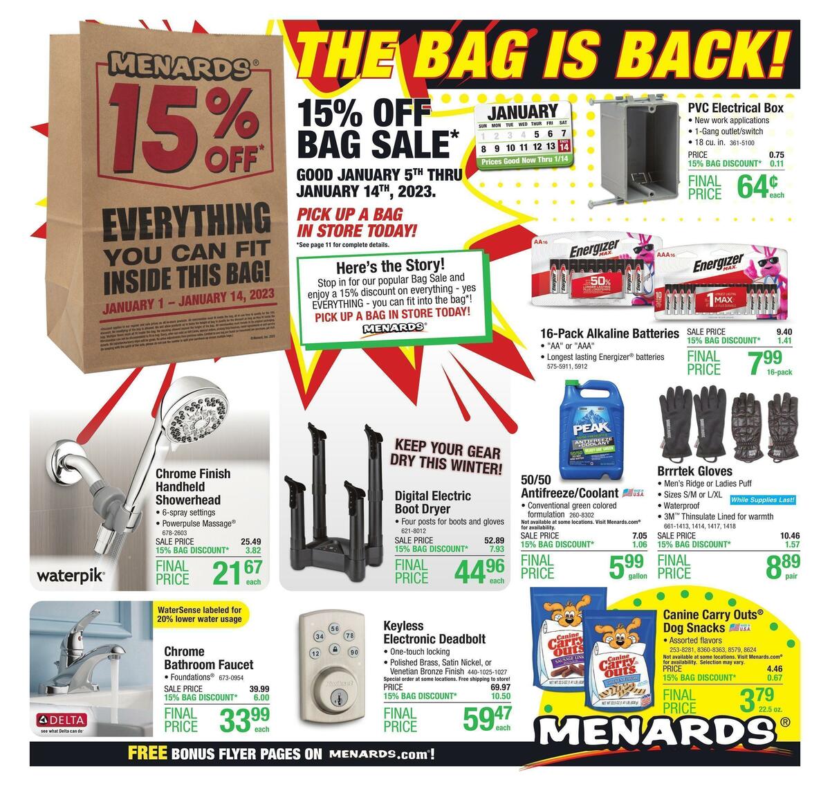 Menards Weekly Ad from January 4