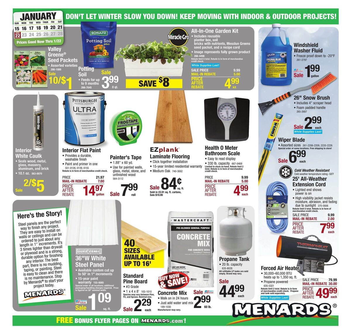 Menards Weekly Ad from January 15