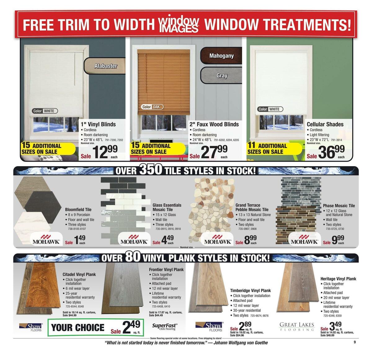 Menards Weekly Ad from January 15